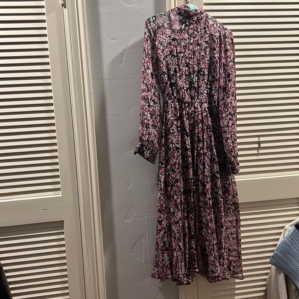 Intermix floral abstract dress